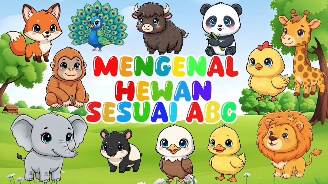 MENGENAL HEWAN SESUAI HURUF ABC| BERSAMA RAYYAN KIDS CHANNEL #duniahewan #duniaanak #animals #kartun