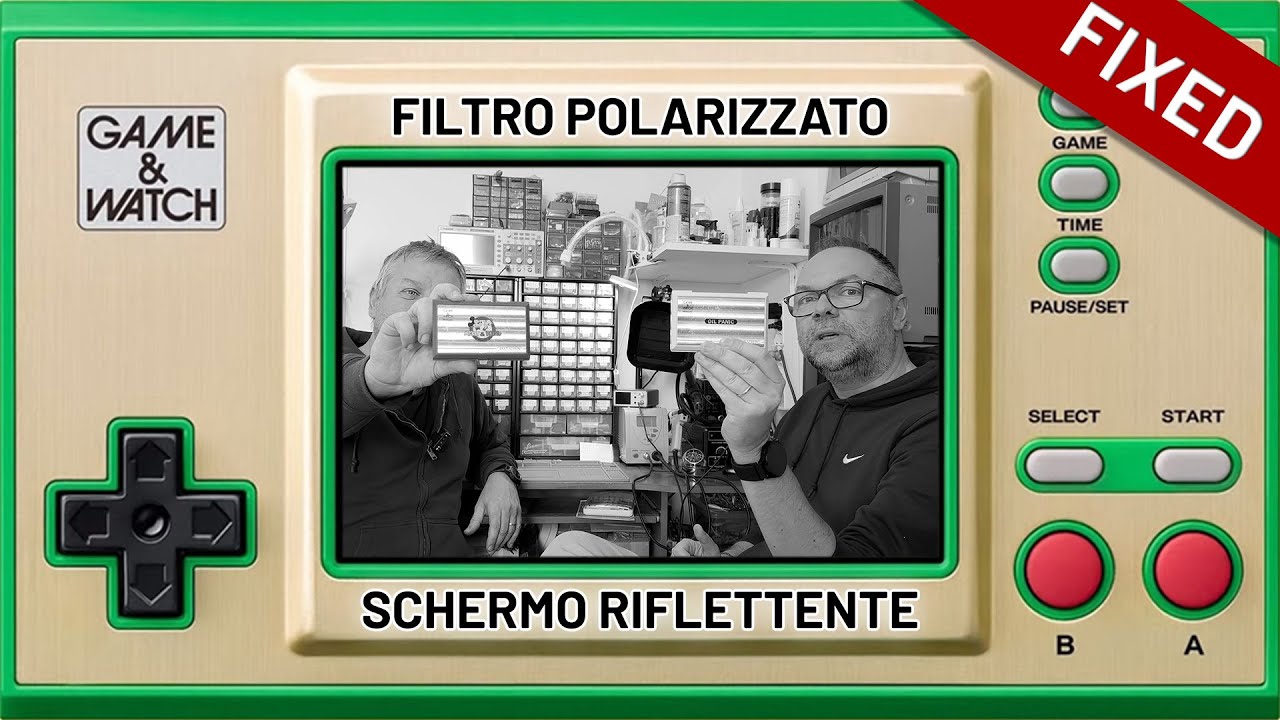 RV073: Game and Watch - cambio filtro polarizzatore e schermo riflettente.