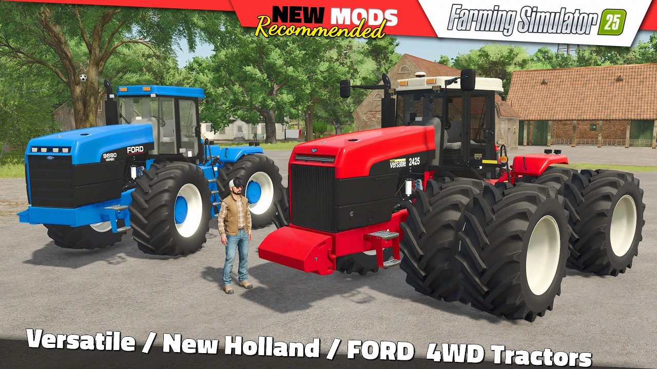 FS25 | Versatile/New Holland/Ford 4WD Tractors - Farming Simulator 25 Mods Review QHD