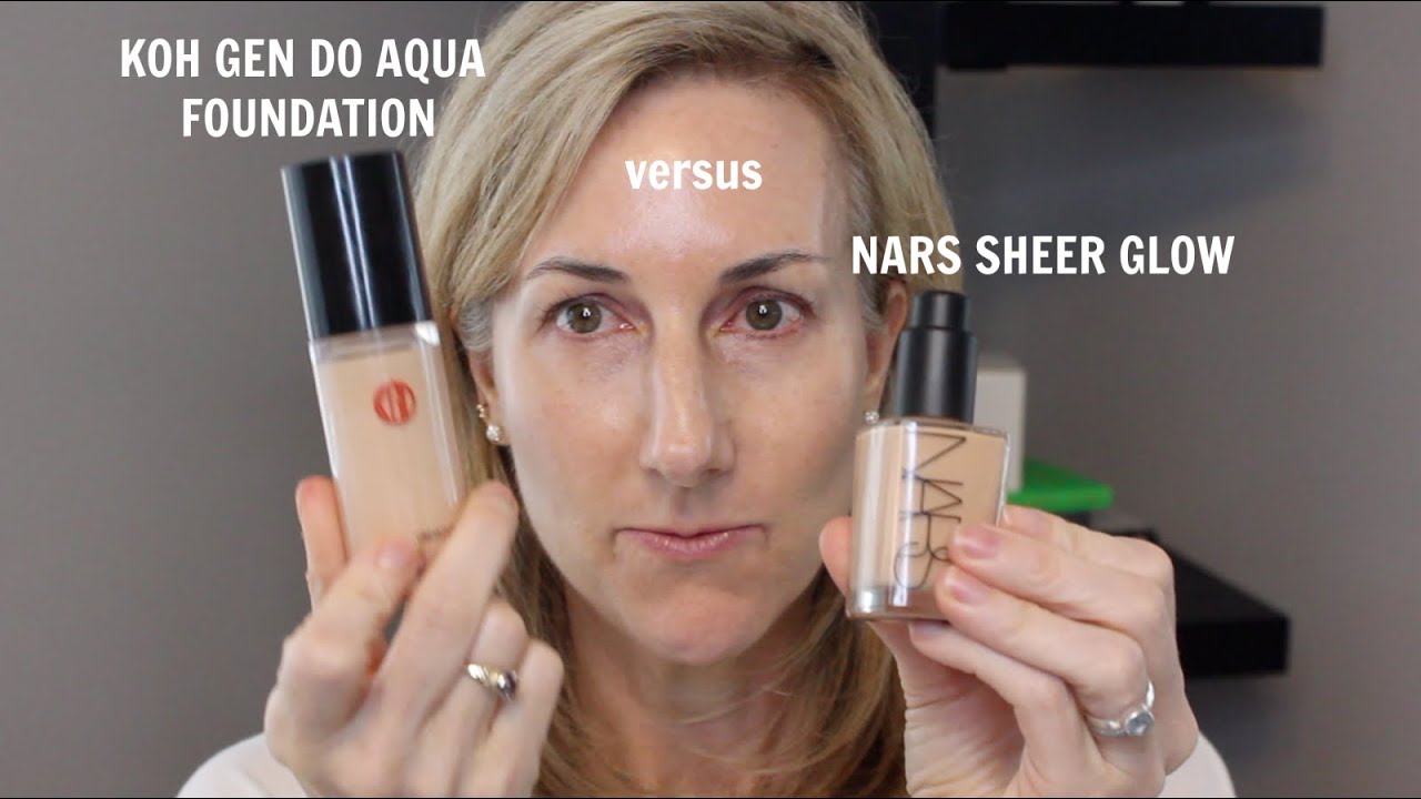 Урок по основам Koh Gen Do Aqua Foundation и Nars Sheer Glow Foundation + Nars Skin Deep Bronzy Eye