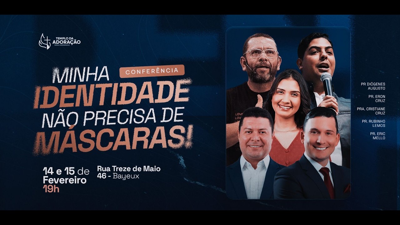 Minha identidade não precisa de Máscaras! | Pr. Eron Cruz & Pra. Cristiane Cruz