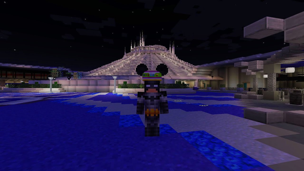 Minecraft Space Mountain - Rollercoaster POV (Disneyland)