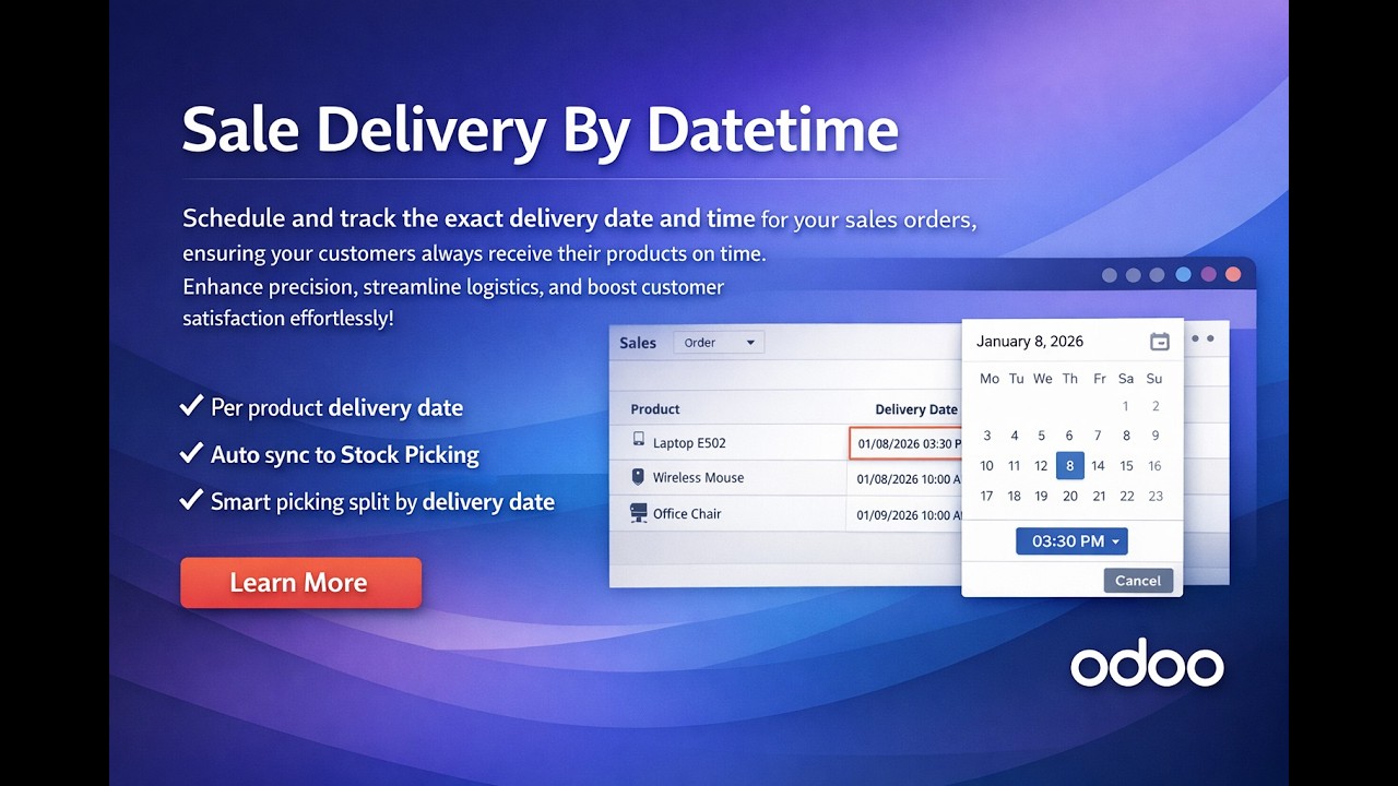 Sale Delivery By Datetime | Odoo