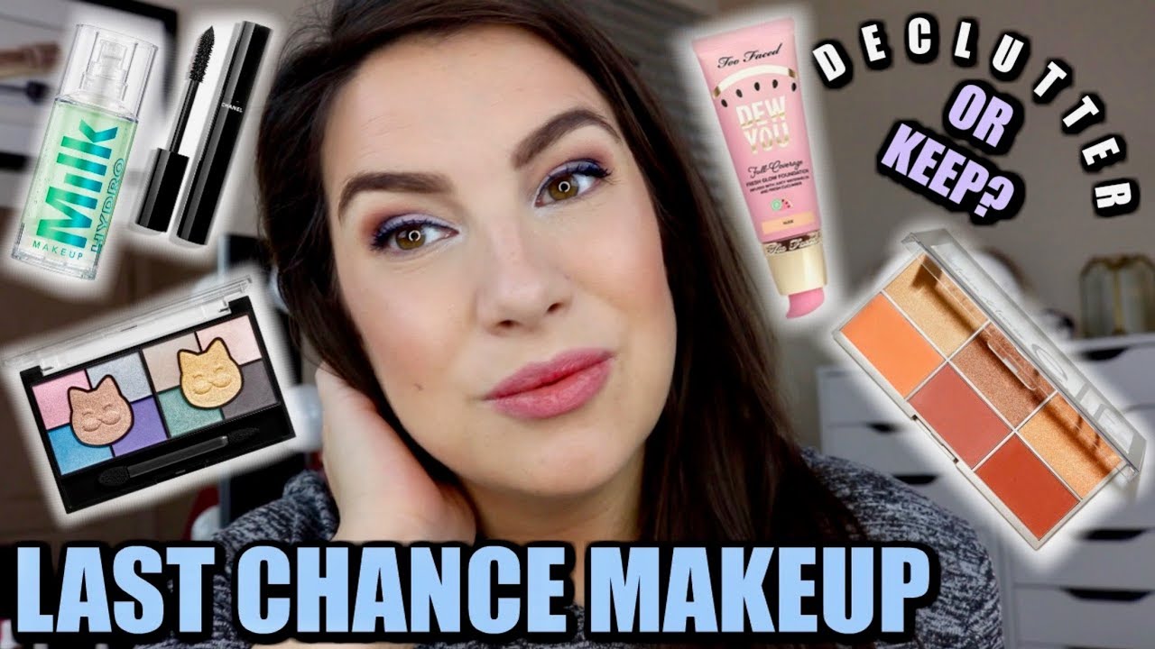 FULL FACE OF MAKEUP ON THE CHOPPING BLOCK... Declutter or Keep?