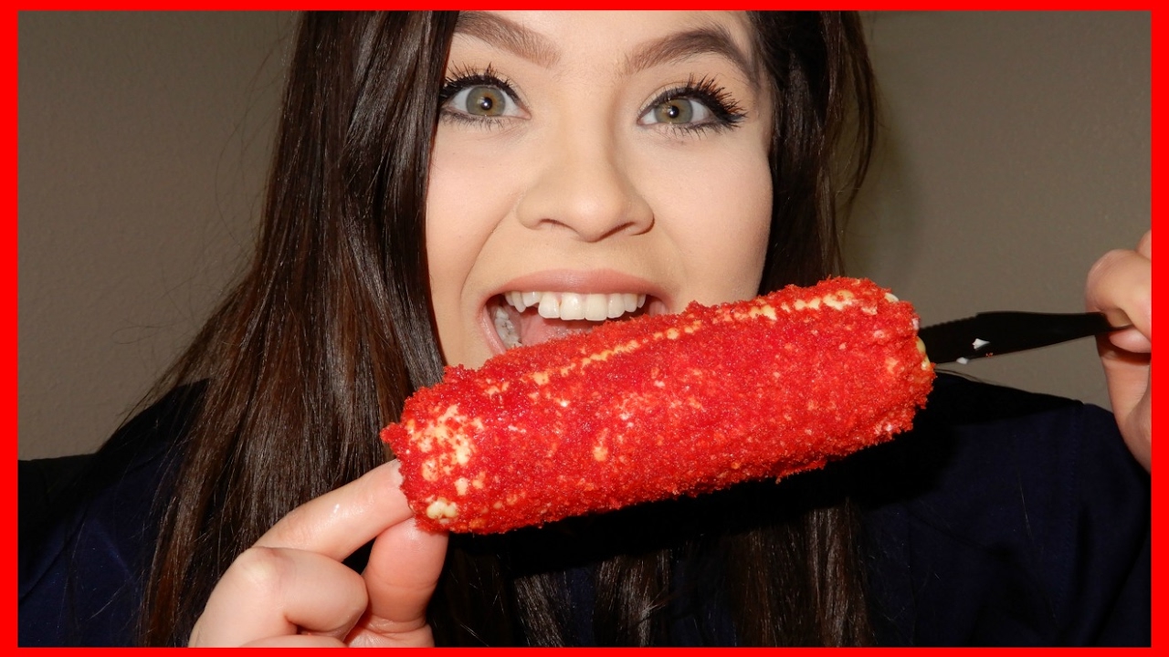HOT CHEETOS ON A CORN | trying it out