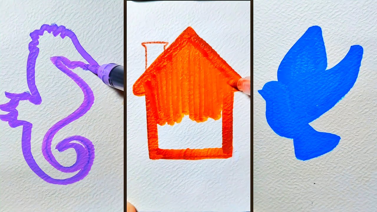 Colour with me  | doodle drawing | ASMR with markers 