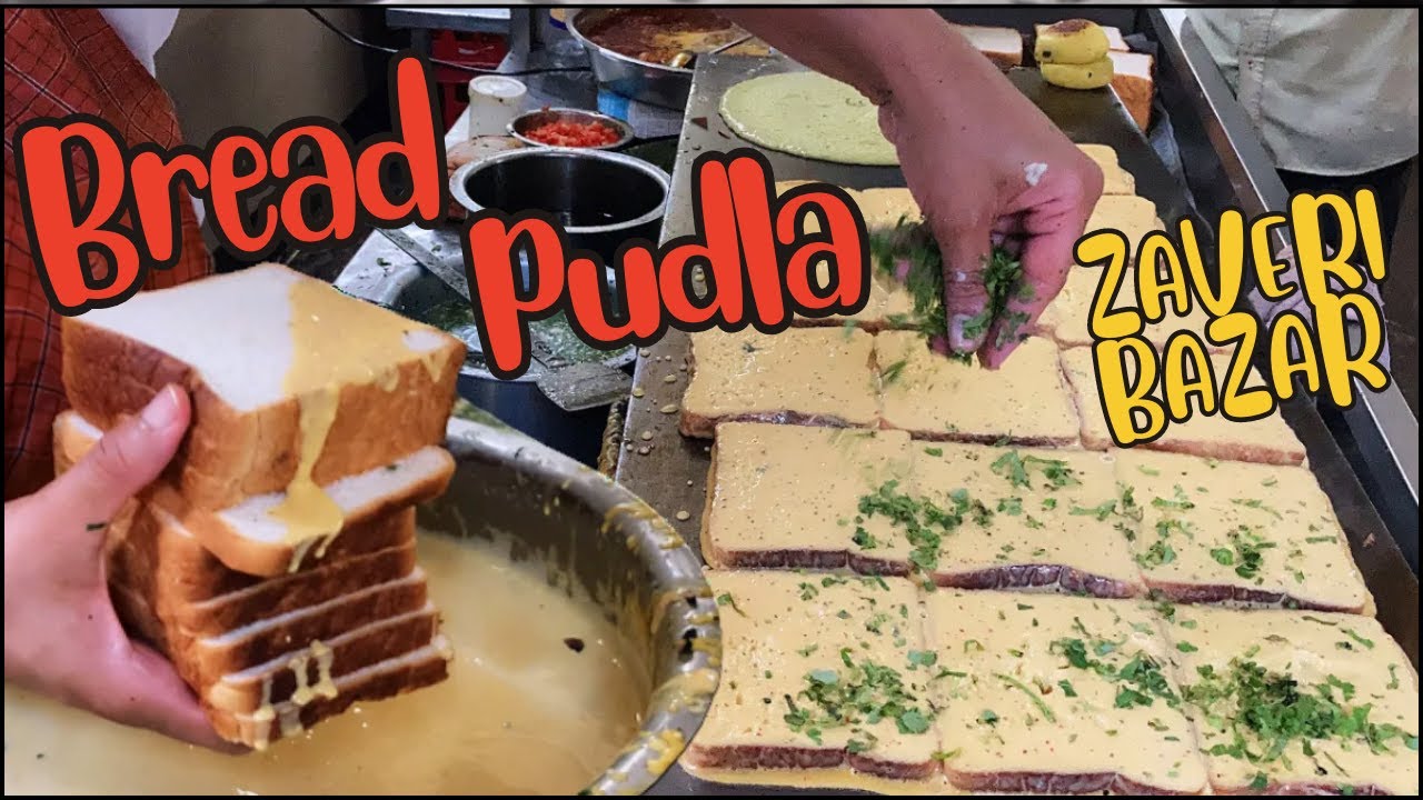 Eggless Omelette | Besan Pudla | Pudlawala | Zaveri Bazar Khau Galli | Indian street food
