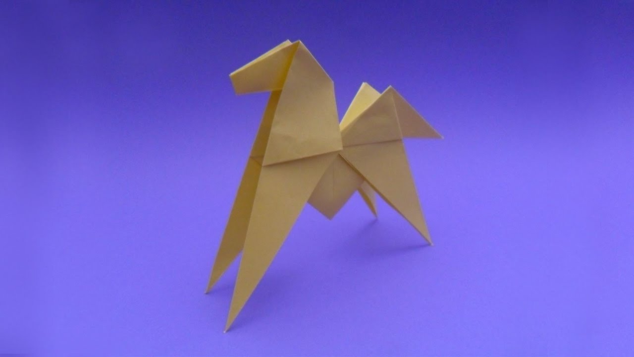 como se hace un caballo origami_how to make an origami horse.
