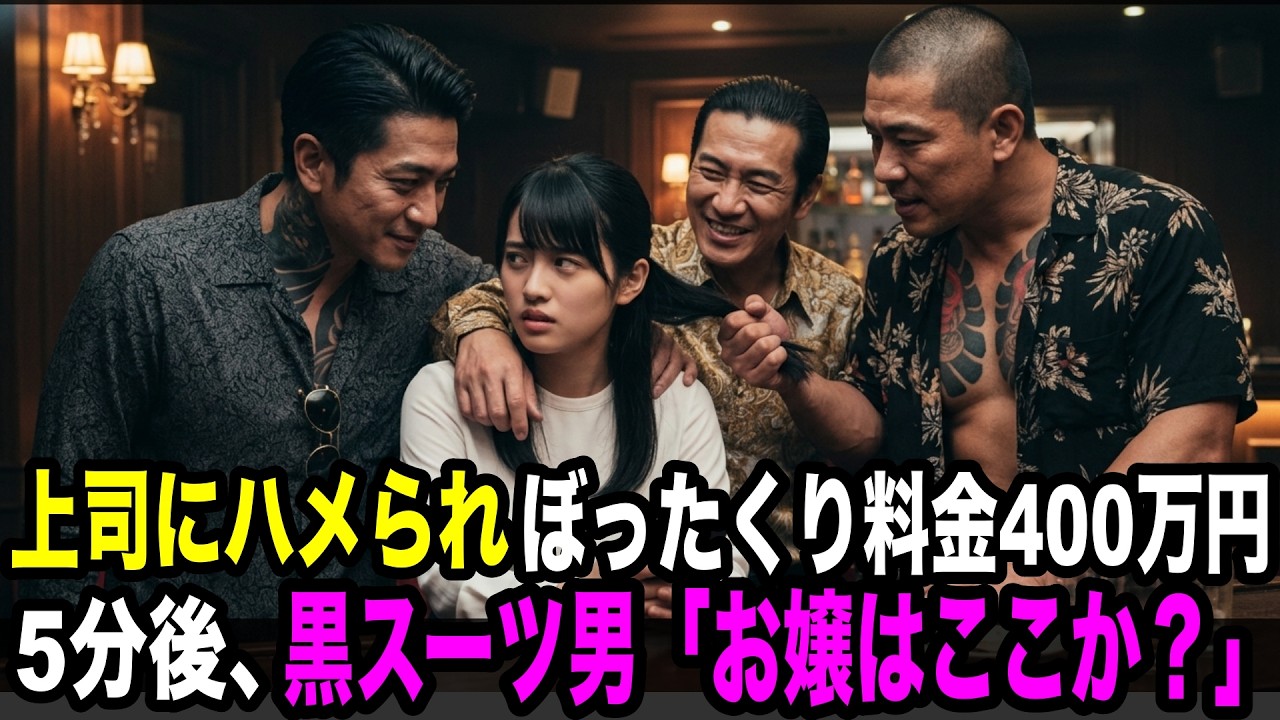 上司にハメられヤクザ「400万な」。5分後黒スーツ男「お嬢はここですか？」【スカッとする話】【感動する話】ヤクザ yakuza