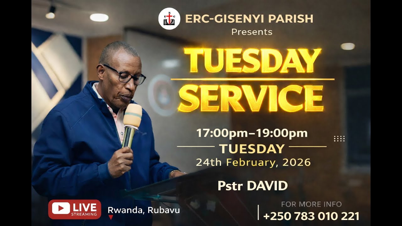 LIVE 🛑 ERC RUBAVU TUESDAY SERVICE 24.2.2026 WITH PASTOR DAVID