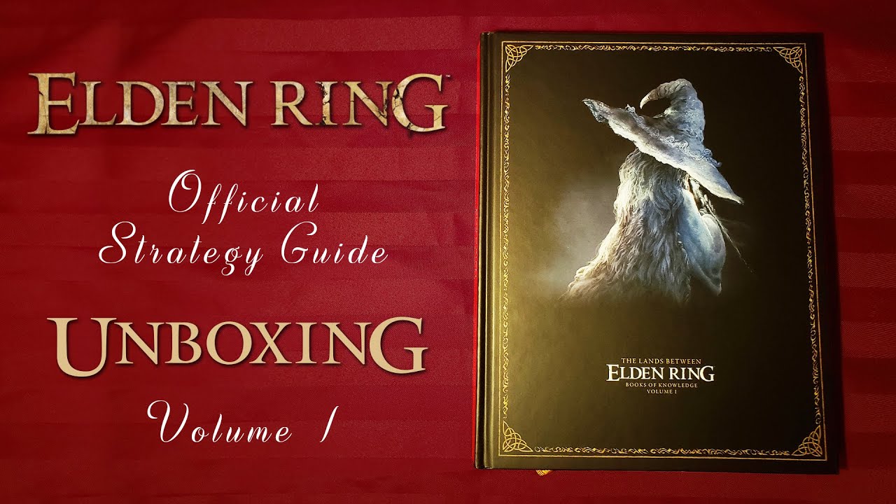 Unboxing Elden Ring Official Strategy Guide Game Book - Volume 1: The Lands Between (2022) | 4K