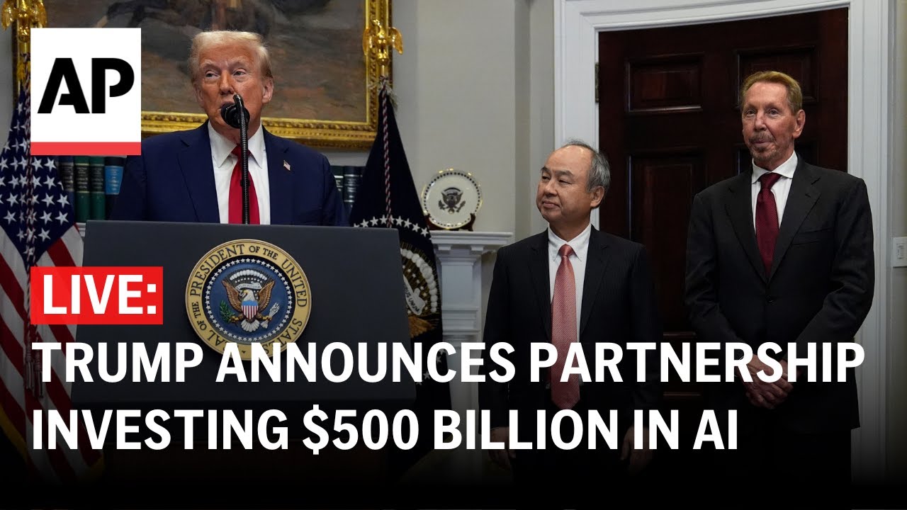 LIVE: Trump announces partnership investing $500 billion in AI