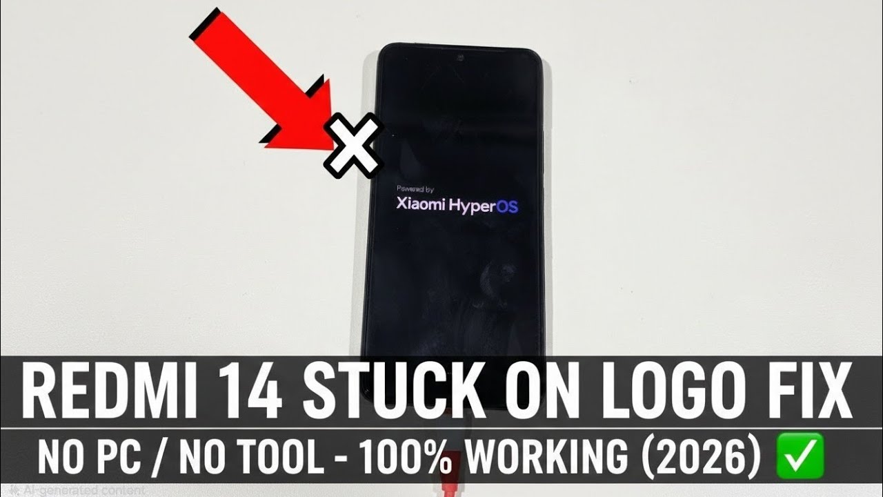 Redmi 14 Stuck on Logo Flashing Fix 2026 | No PC / No Tool 100% Working