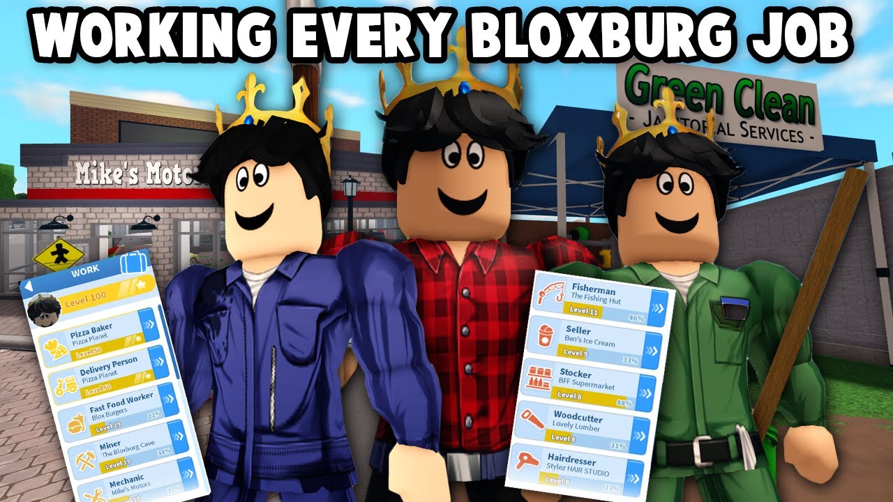 WORKING EVERY JOB IN BLOXBURG ON THIS MAP
