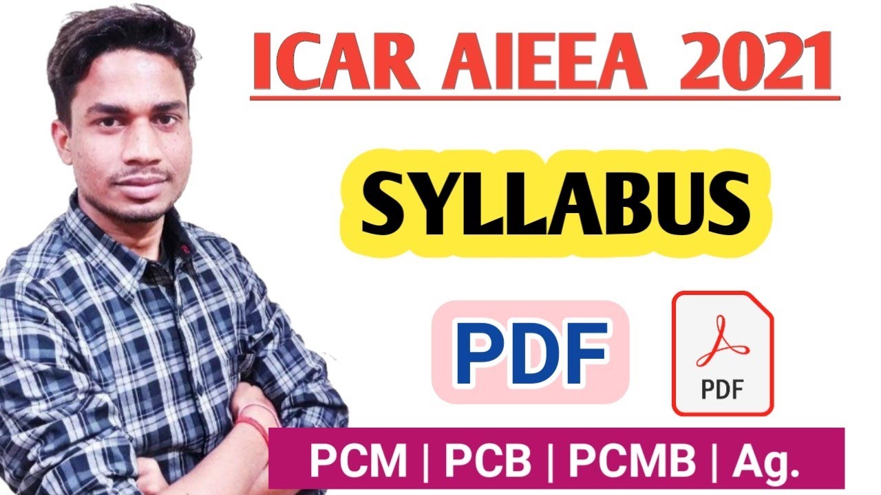 ICAR Aieea ug syllabus 2021 | icar nta 2021 syllabus |icar syllabus and pdf 2021