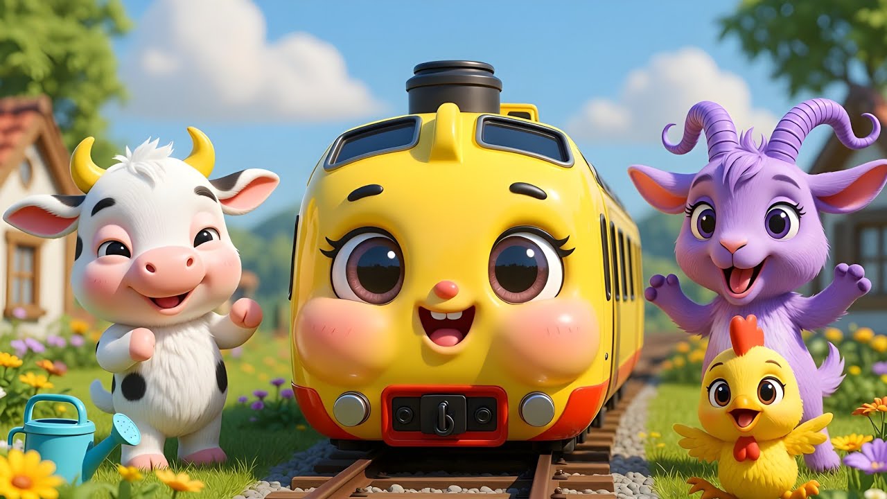 हामप्टी ट्रेन और उसके खूबसूरत दोस्तों से मिलें और मज़े करें | hampty trein songs | nursery rhymes |