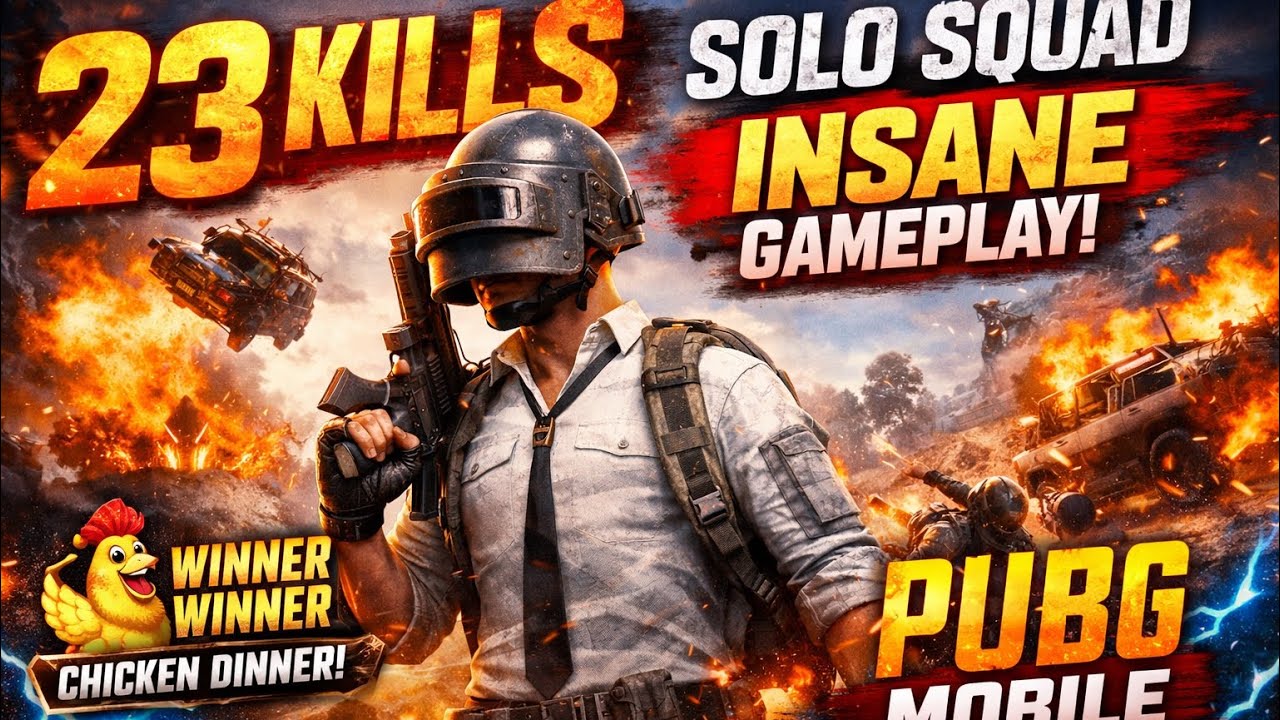 TOP1 23 KILL MONSTER GAME! | PUBG Mobile Solo Squad Chicken Dinner TOP1