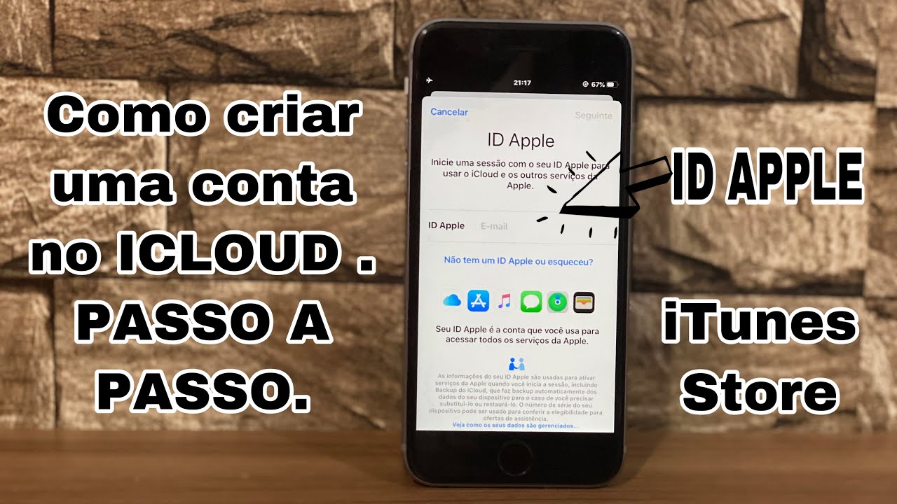 COMO CRIAR UMA CONTA NO ICLOUD | ID APPLE | ITUNES STORE | PASSO A PASSO | 2020.