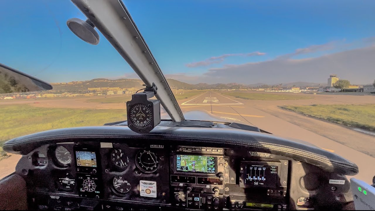 Piper Cherokee Short-Field Touchdown at Gillespie Field (KSEE)