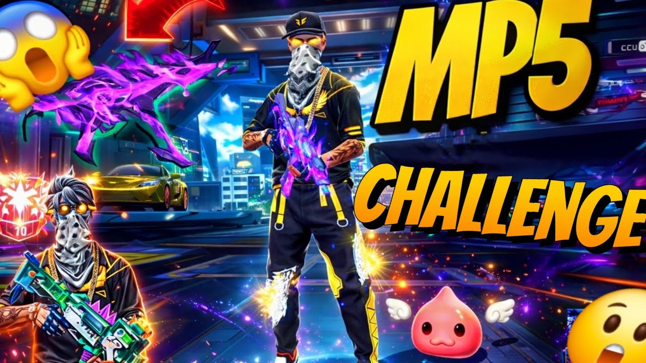 NO GUN SKIN😲.MP5 CHALLENGE 😱 Can I Win Only With MP5? |