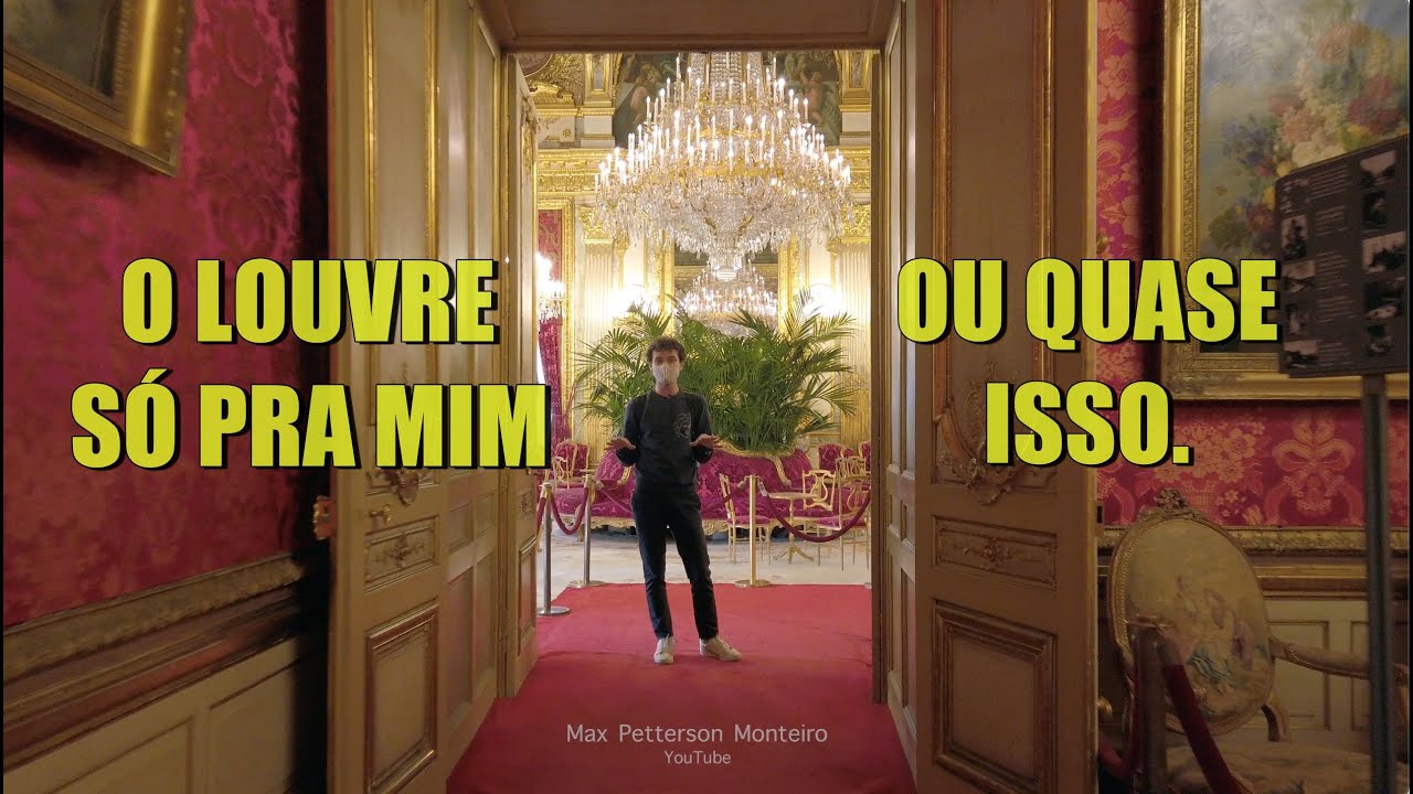 MANGANDO NO LOUVRE - O MUSEU PRATICAMENTE VAZIO