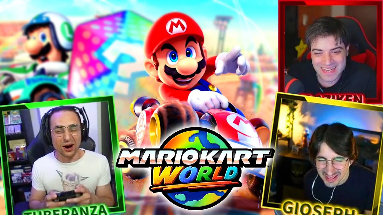 SUBITO il VIDEO PIU DIVERTENTE di SEMPRE sul NUOVO MARIO KART WORLD 😂 GIOSEPH e TUBE in LACRIME! ITA