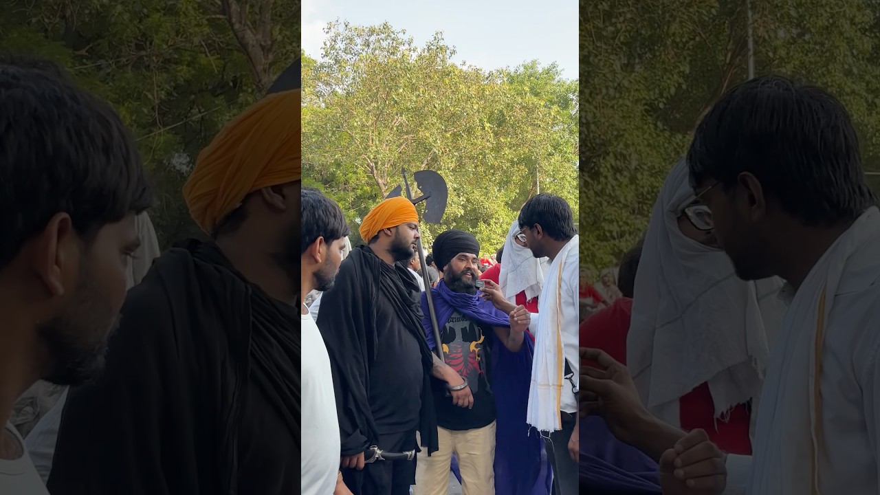 🪯 Sikhs at Jantar Mantar protest 🚨