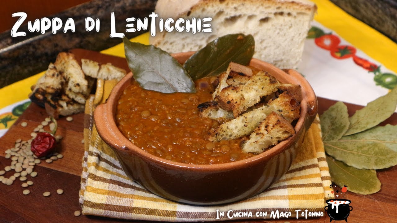 Zuppa di LENTICCHIE Facile - Ricetta Calabrese