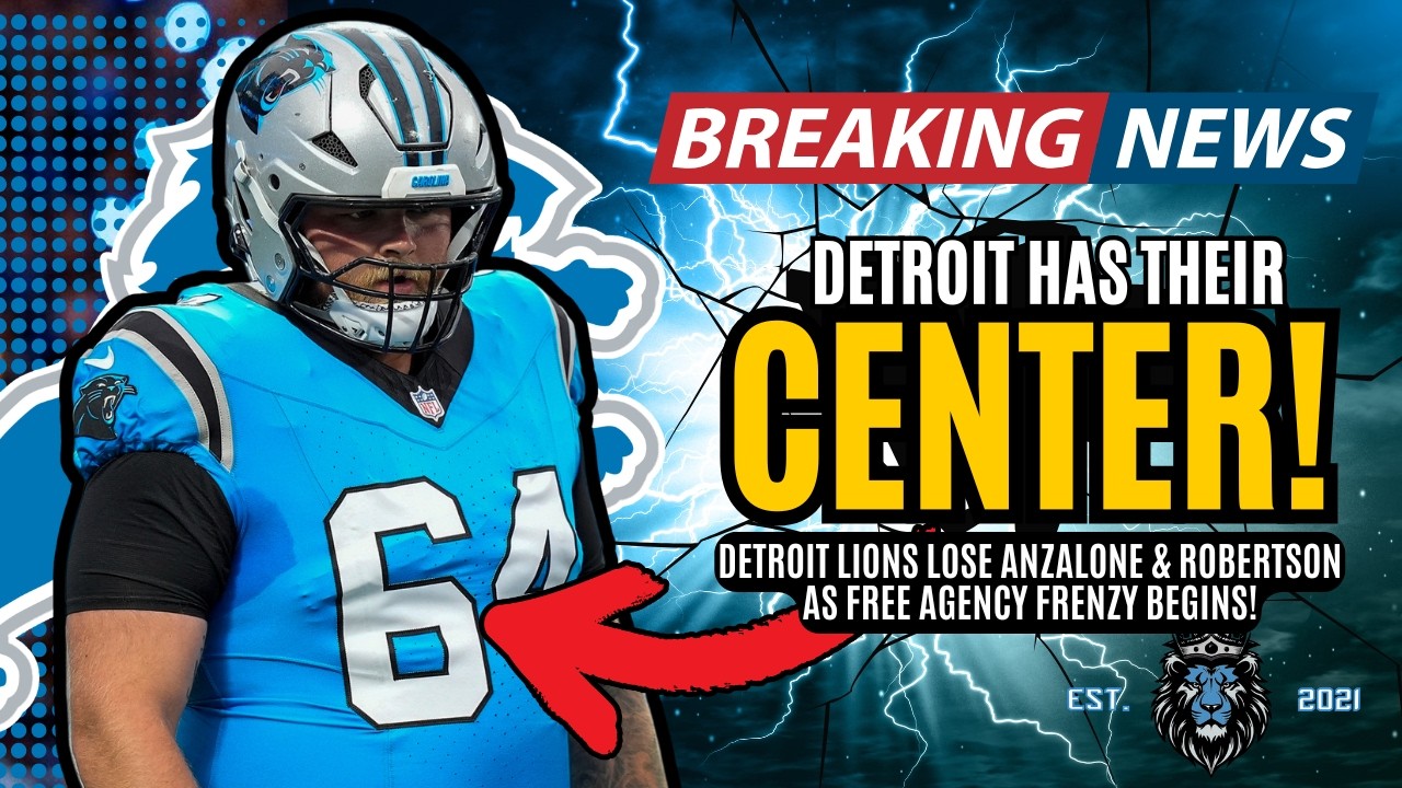 BREAKING NEWS: Detroit Lions LOSE 2 PLAYERS But Gain Starting CENTER!