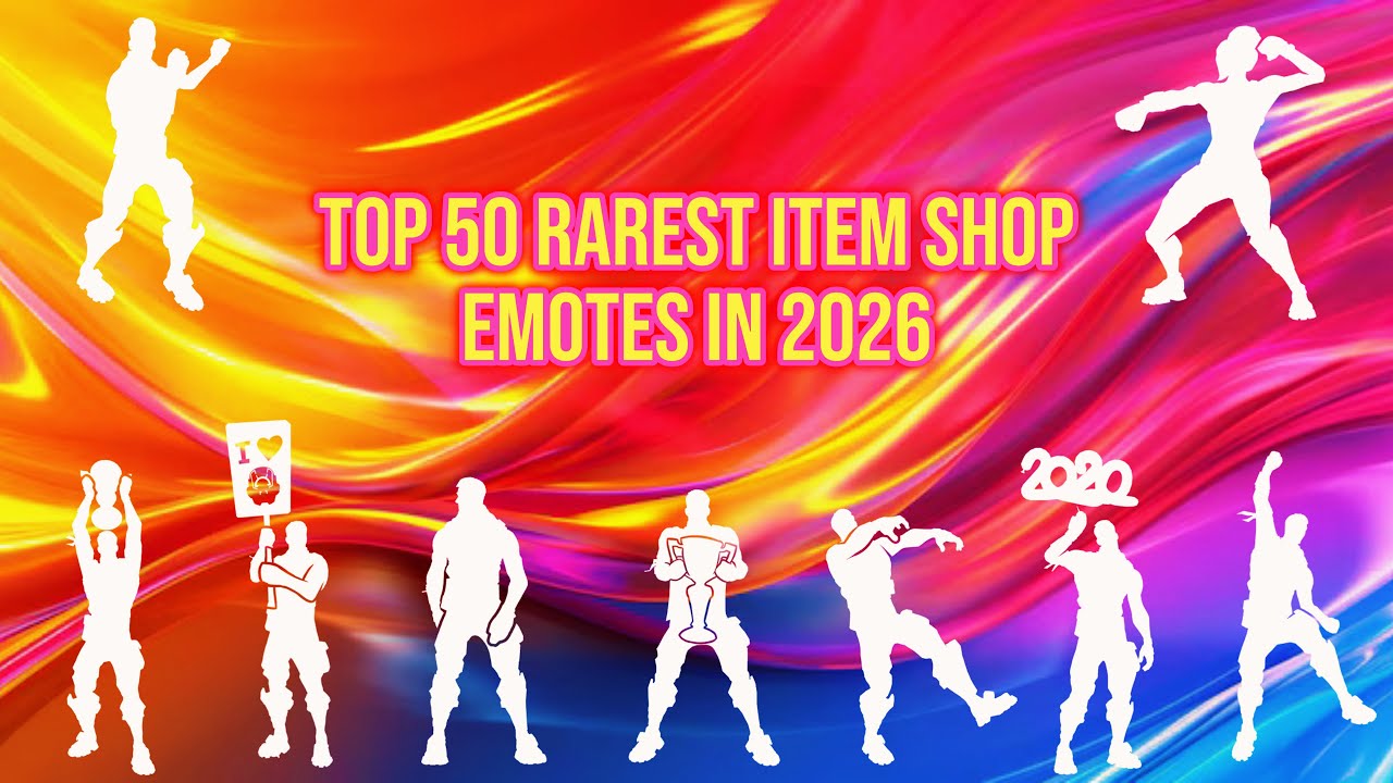 TOP 50 RAREST ITEM SHOP EMOTES IN 2026 | Fortnite