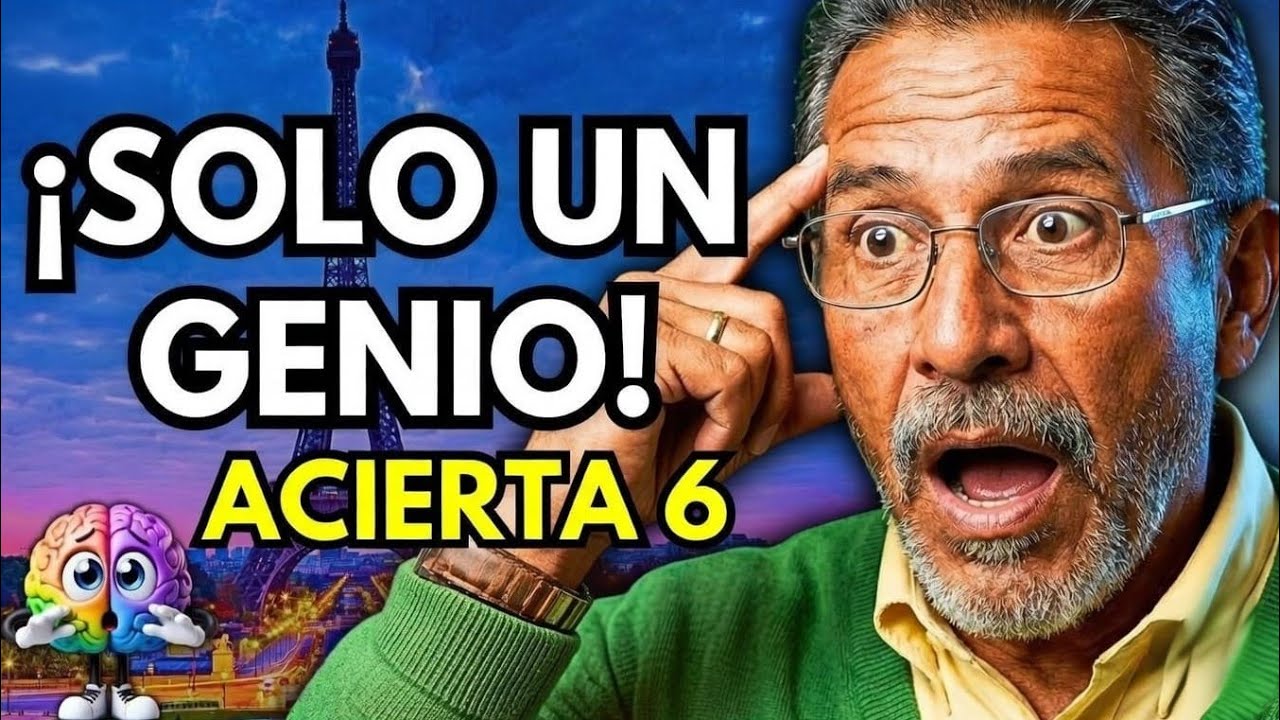 ¡Solo un Genio! Acierta 6 y Demuestra tu Inteligencia 🧠