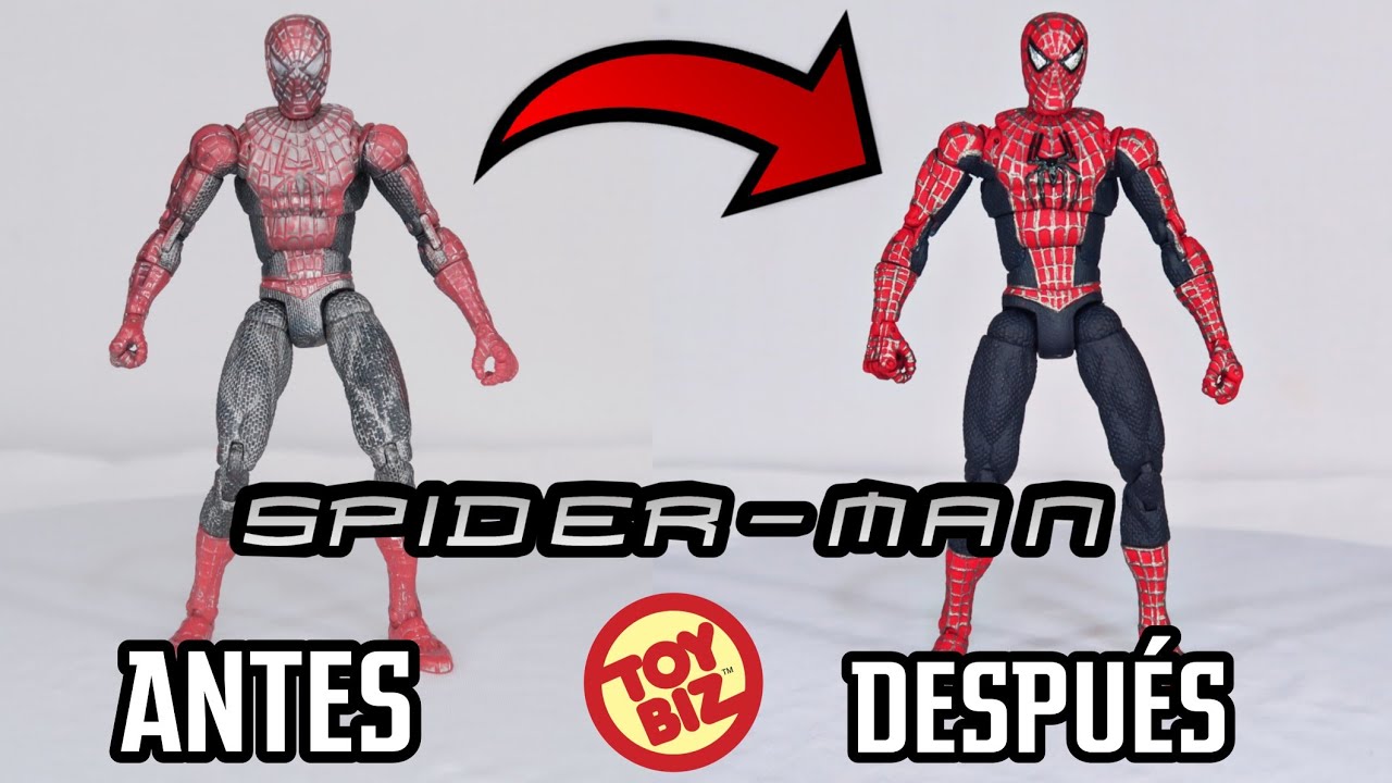 Custom SPIDERMAN Tobey Maguire Toy Biz Repaint Marvel Legends