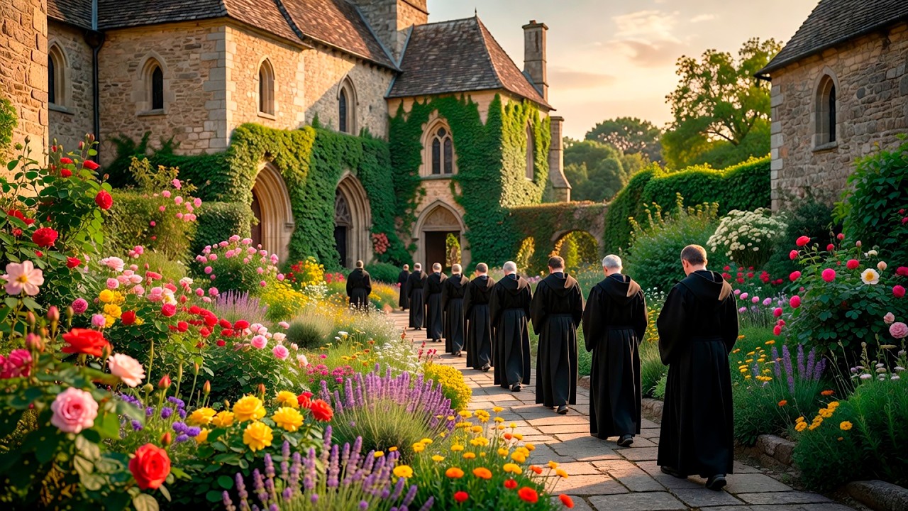 🕊️ Sacred Gregorian Monks Chant for Peace & Calm ✝️ Monastery Prayer | 24/7 Live