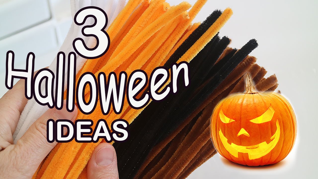 3 Halloween Ideas from Pipe Cleaner