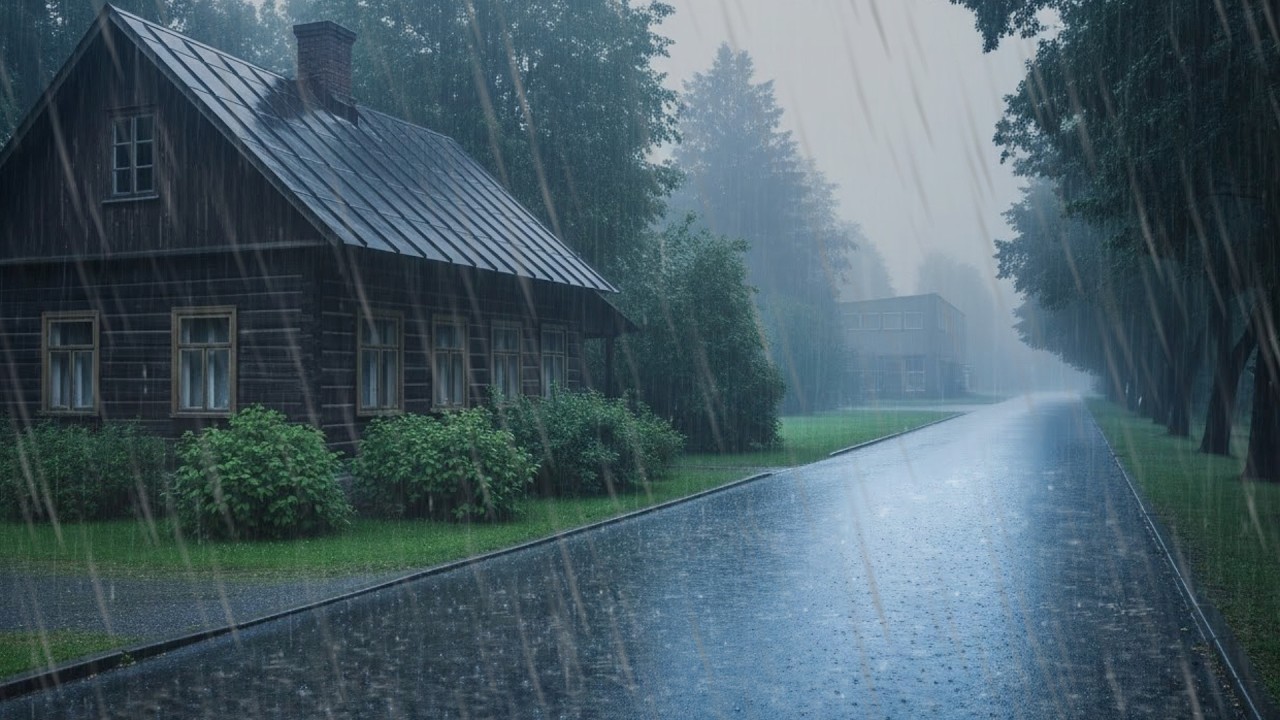 Rainstorm With Thunder For Deep Sleep And Relaxation | Calming Night Ambience And Meditation