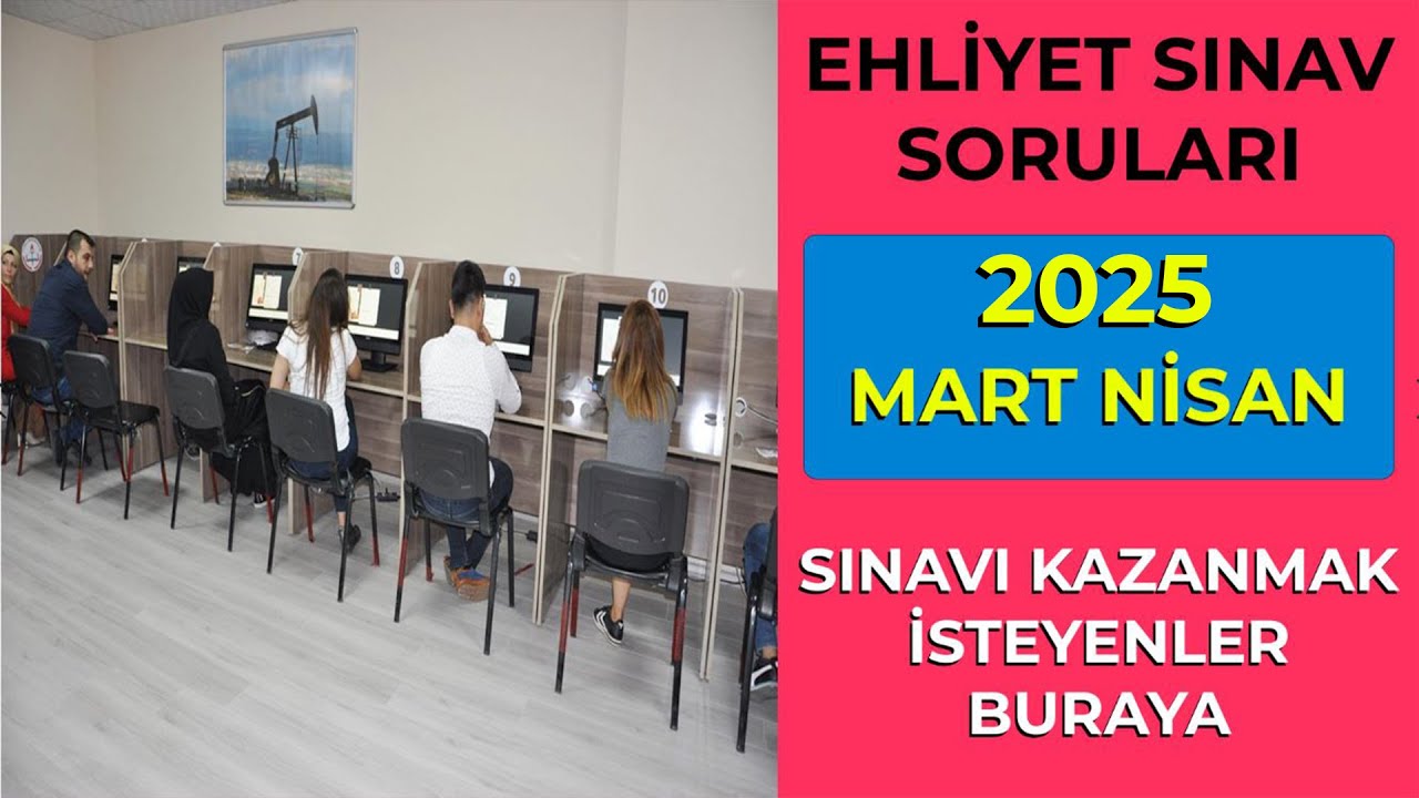 Ehliyet Sınav Soruları 2025 | Mart Çıkmış MEB Ehliyet Sorularını Çöz