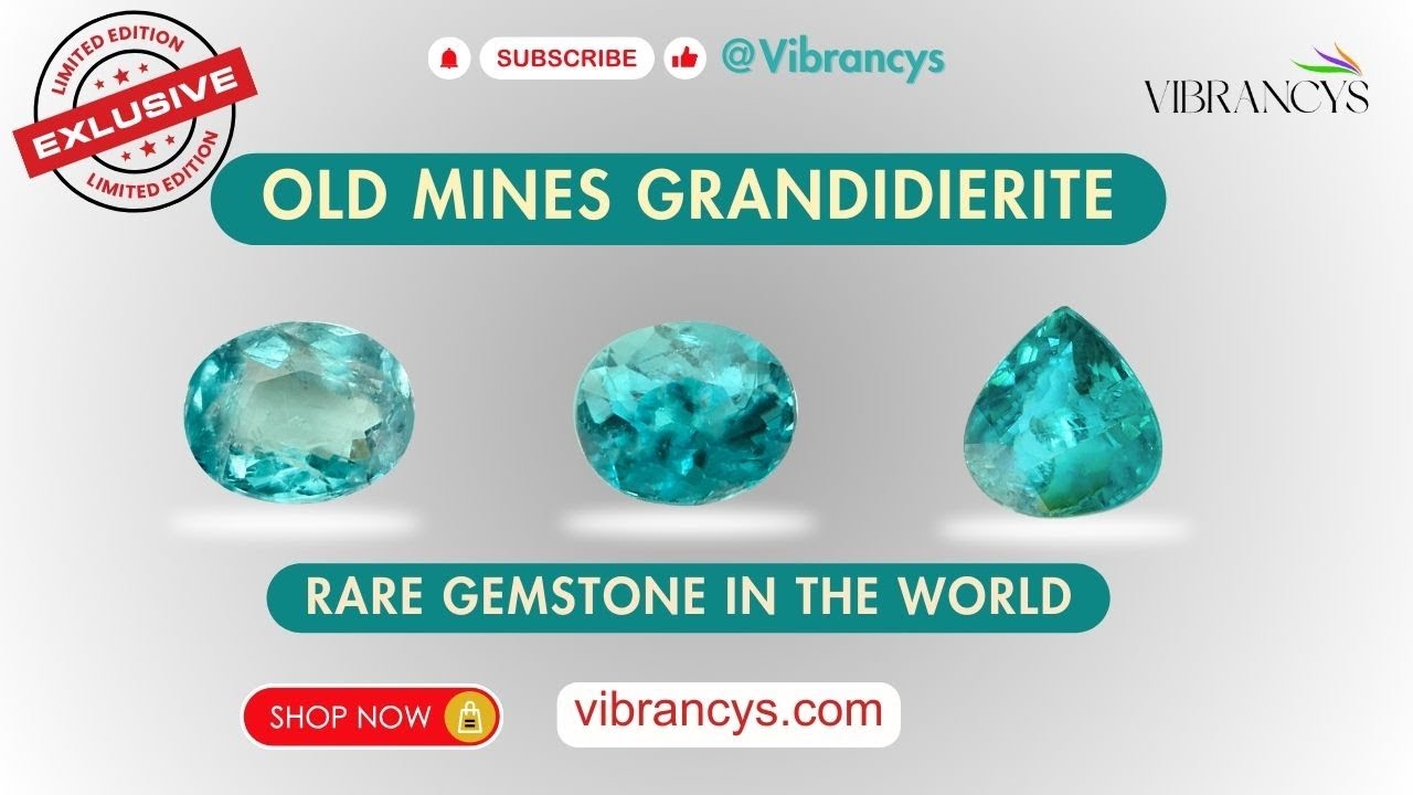 Premium Old Mine Grandidierite Rare Gemstone | Unboxing Grandidierite @Vibrancys