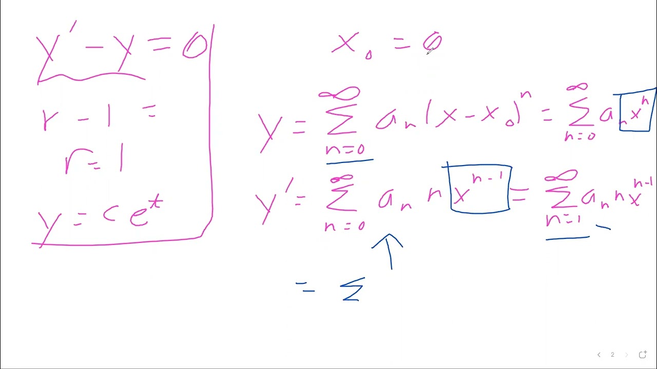 Math 261 - 5.2 - Series Solutions Near an Ordinary Point