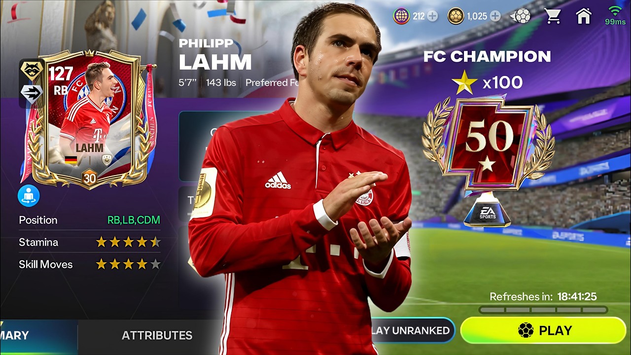 🔴 Trying Lahm - Champions Week 4 Grind | FC Mobile