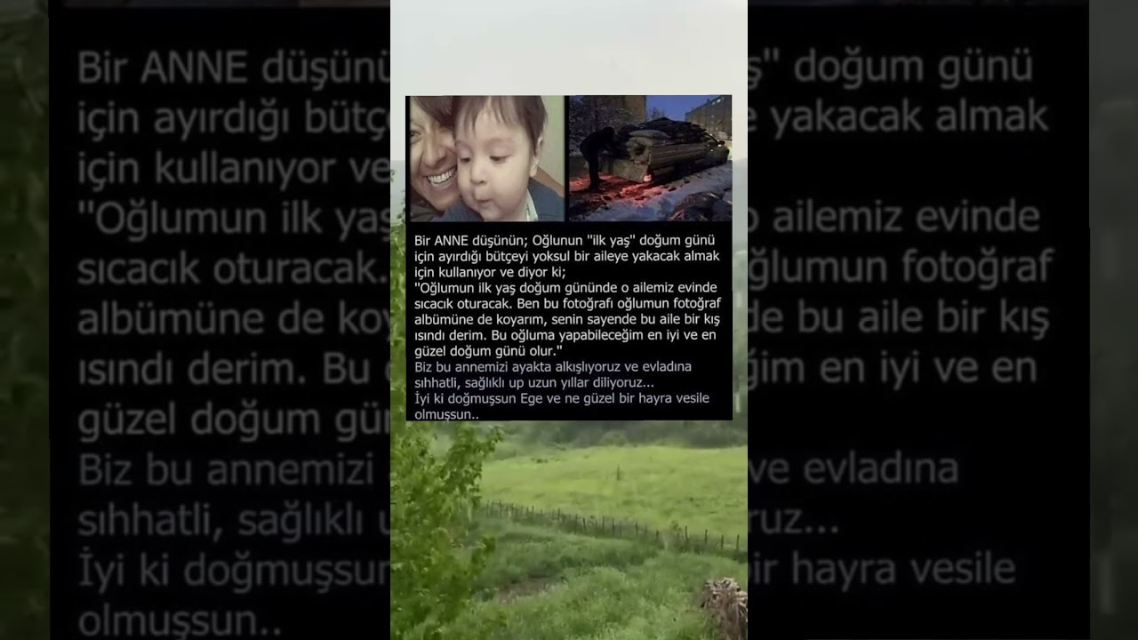 Bu oğluma yapabileceğim en iyi ve en güzel şey doğum günü olur..!