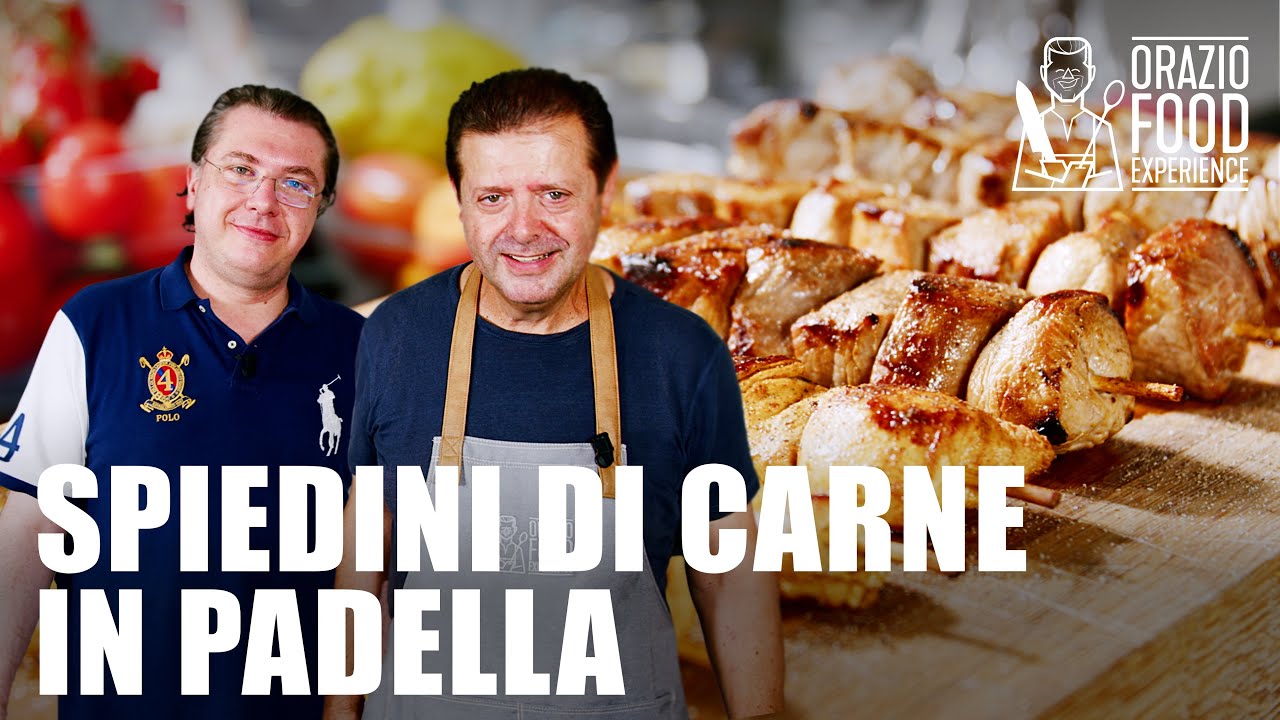 SPIEDINI DI CARNE IN PADELLA - Di manzo, maiale e pollo!