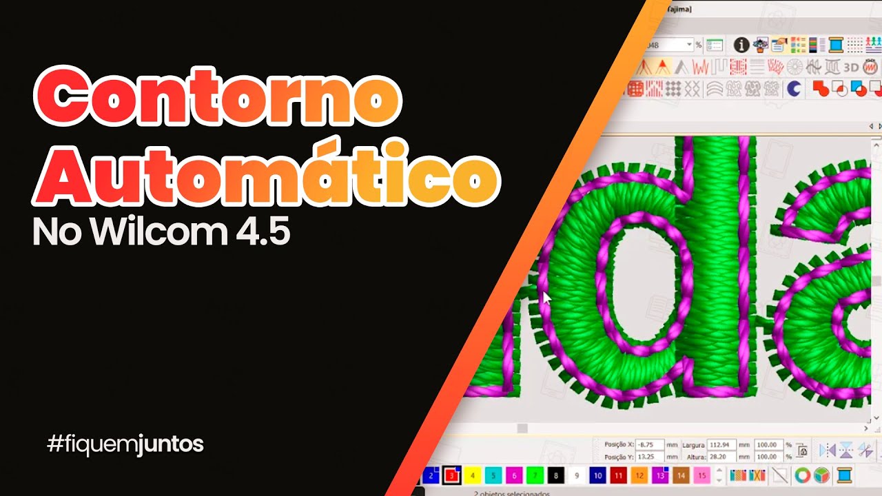 CRIANDO NOMES COM CONTORNO AUTOMÁTICO NO WILCOM