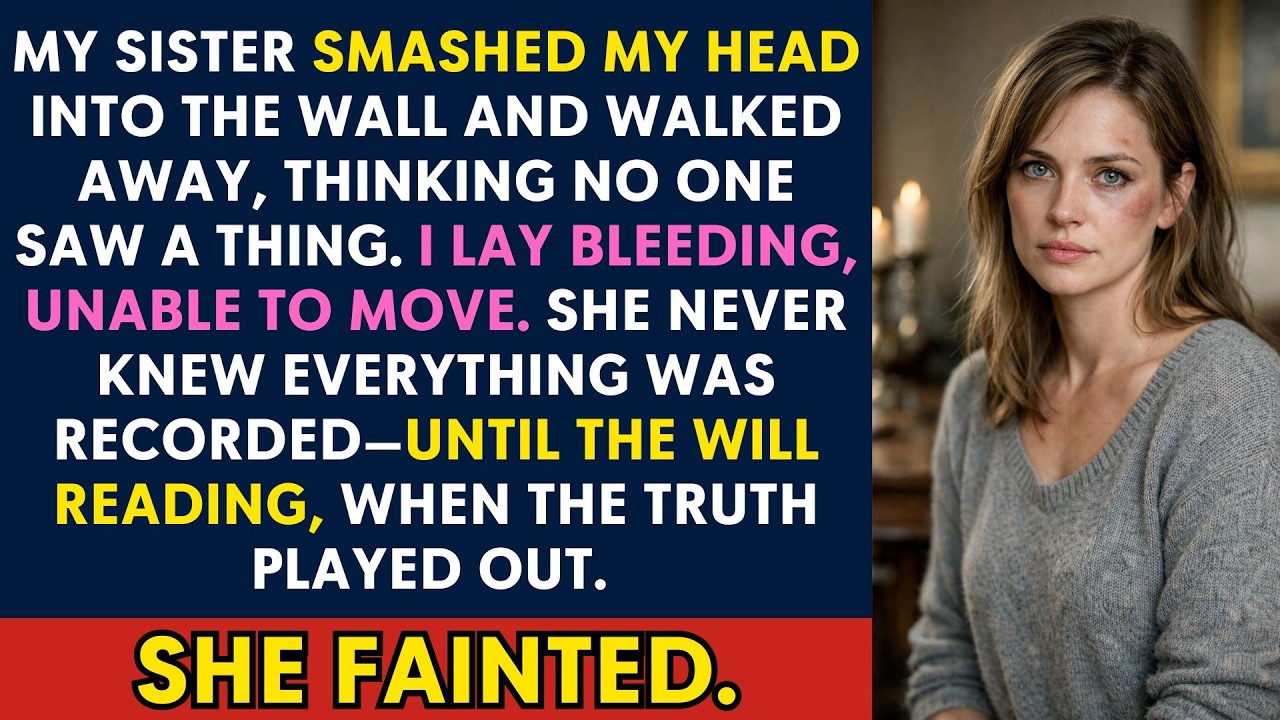 My Sister Smashed My Head Into the Wall—She Didn’t Expect What Happened at the Will Reading.