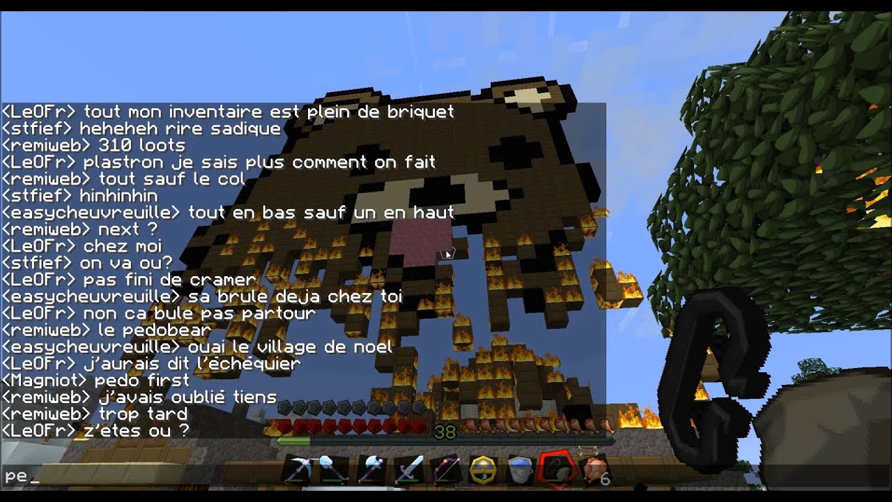 miou sur minecraft : destruction de koreus city 4