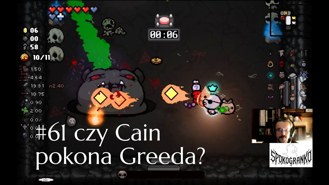 #61 The Binding of Isaac Rebirth - czy Cain pokona Greeda