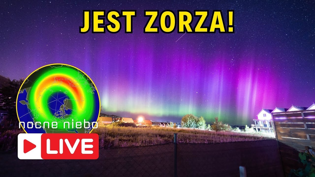 Jest zorza polarna - Poznań widzi! - Nocne Niebo Live