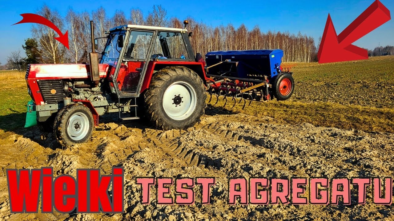 TEST Agregatu Uprawowo siewnego Do URSUSA C 385 Podczs Siewu Owsa