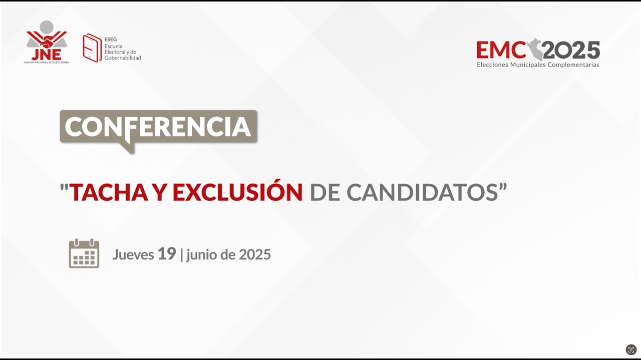 CONFERENCIA EN EL MARCO DE ELECCIONES MUNICIPALES COMPLEMENTARIAS 2025
