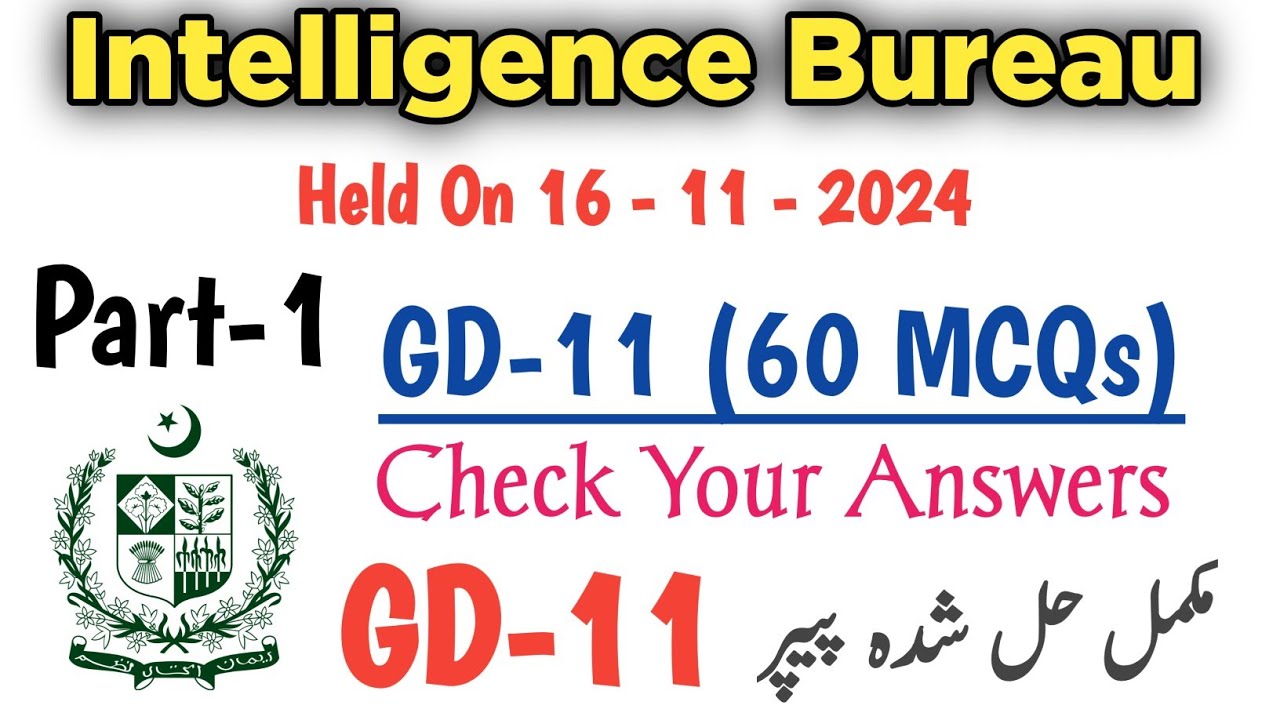 Today IB GD 11 Full  Solved Paper Held on 16-11-2024 | Today IB paper | GD 11 Solved Paper