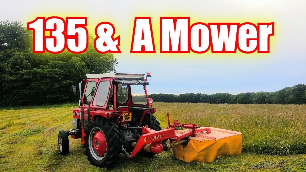 Massey Ferguson 135 Cutting Grass